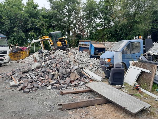 Pile of construction waste Pile of construction waste