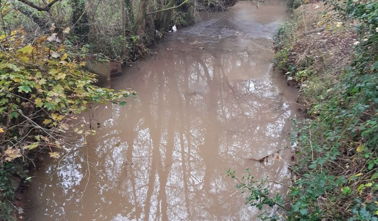 Silty Looking Dowlais Brook