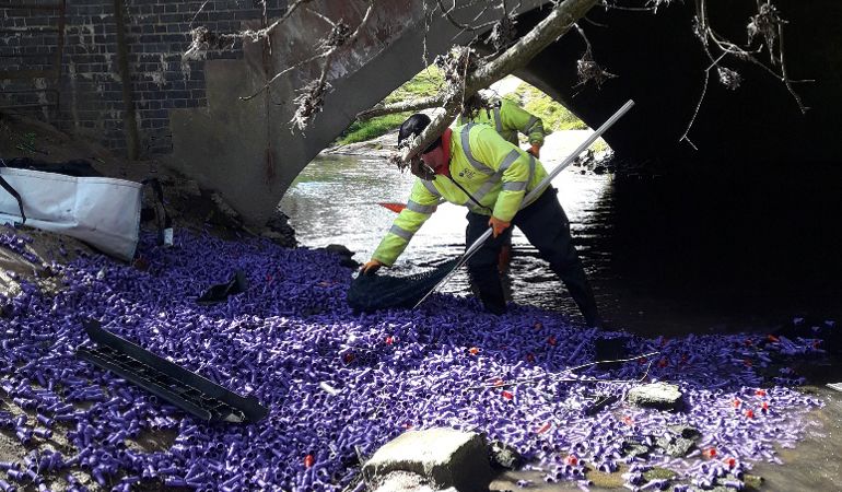 Pre-formed plastic bottles