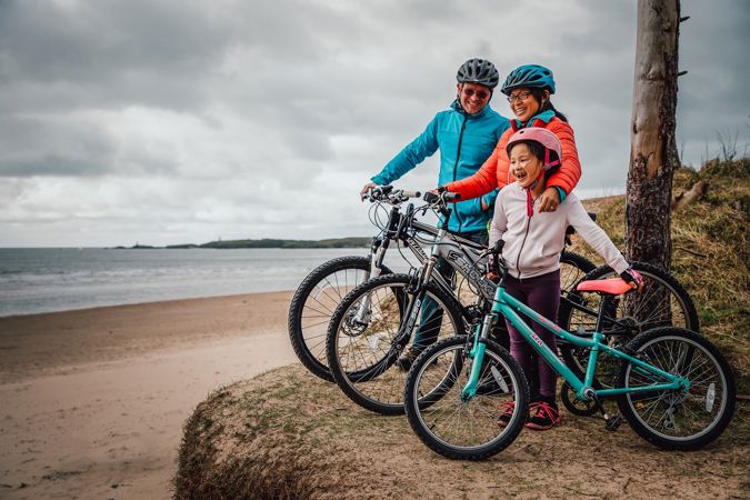 Family cycling Family cycling