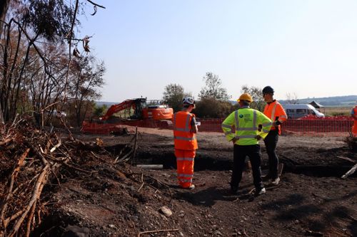 Workers on site
