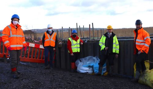 Image of stakeholder visit to the crash site