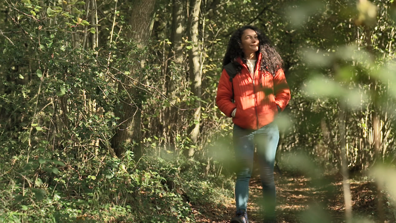 Woman in woodland Woman in woodland