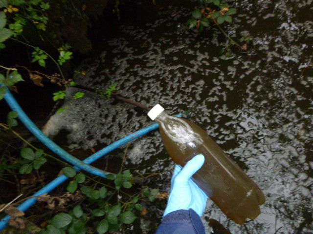 Slurry pollution at Rhydolau Farm Slurry pollution at Rhydolau Farm