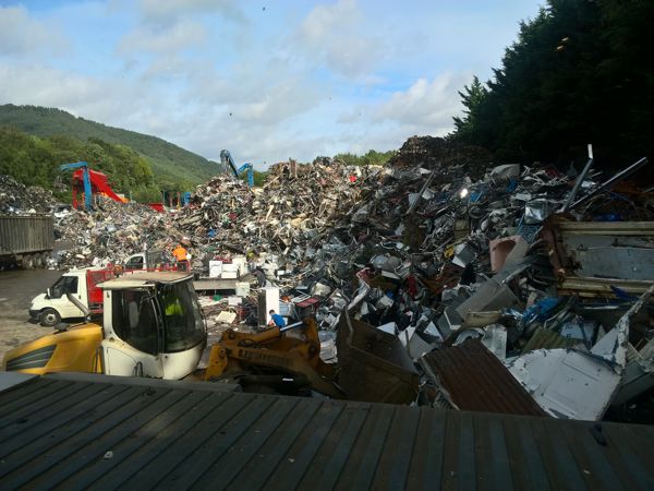 Image of recycling yard Image of recycling yard