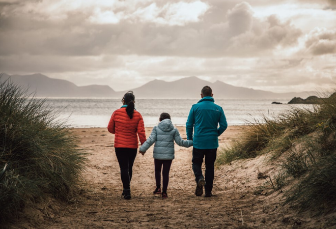 Family on beach Family on beach
