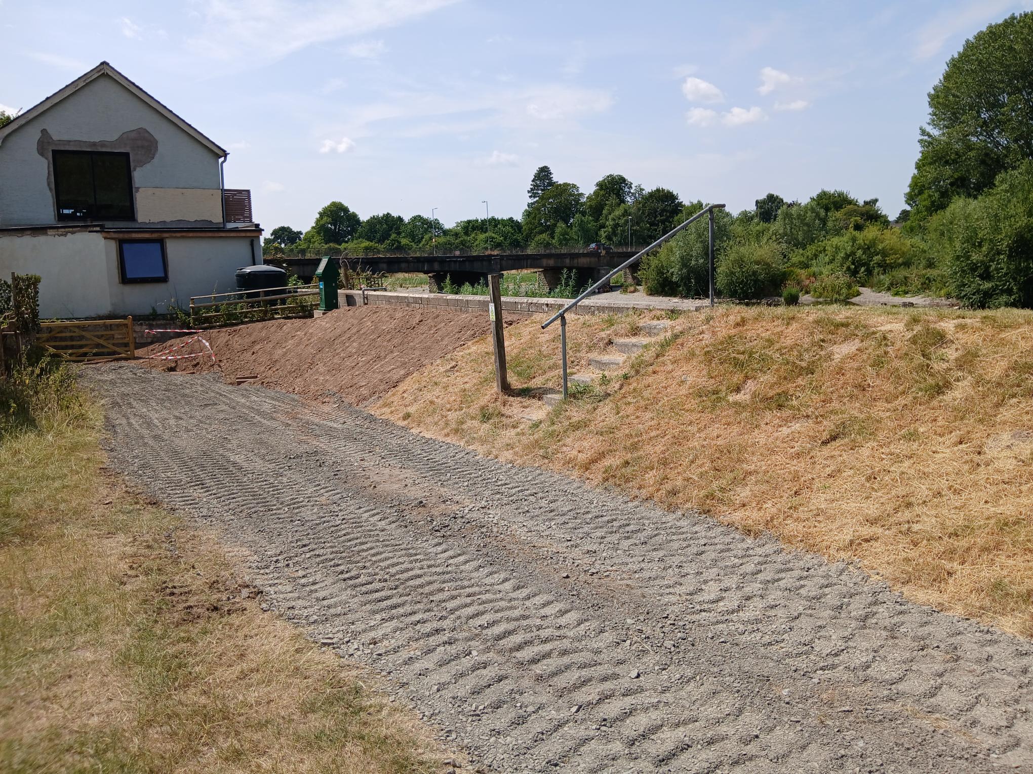 Glasbury flood defence wall repairs completed