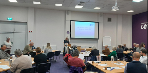 National Flood Forum presenting to Community flood volunteers and Professional Partners