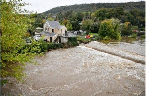 Aberdulais flooding Aberdulais flooding