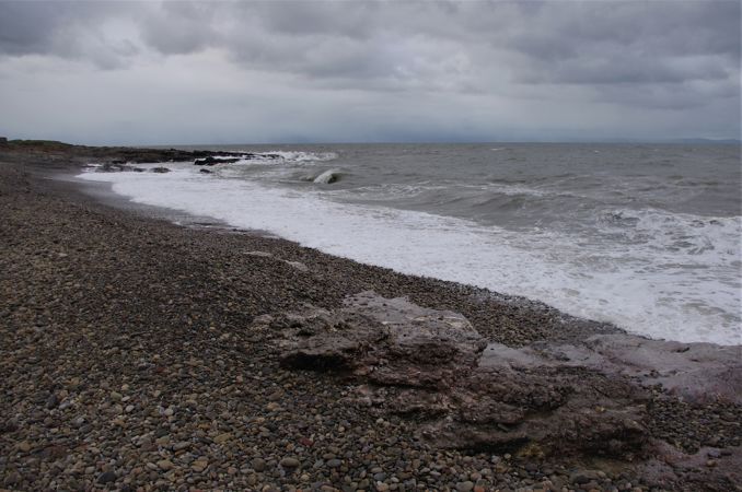 Pebbly beach at Ogmore-by-Sea Pebbly beach at Ogmore-by-Sea