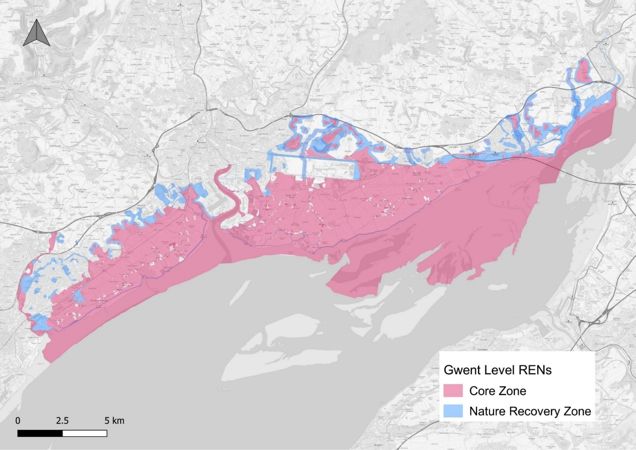 Map showing the area of the Gwent Levels Resilient Ecological Networks Map showing the area of the Gwent Levels Resilient Ecological Networks