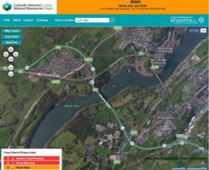 Live flood map