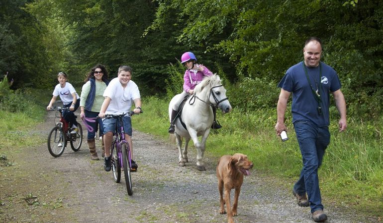 Family enjoying the enjoying the Welsh outdoors Family enjoying the enjoying the Welsh outdoors