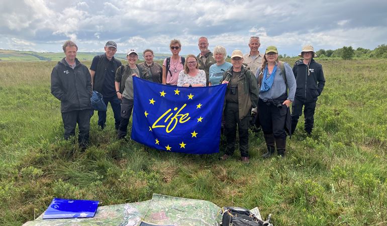 Delegates from the Danish LIFE Raised Bog project 