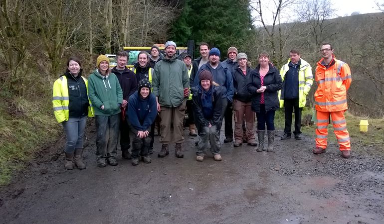 NRW clean-up team in Cwm Taf Fechan NRW clean-up team in Cwm Taf Fechan