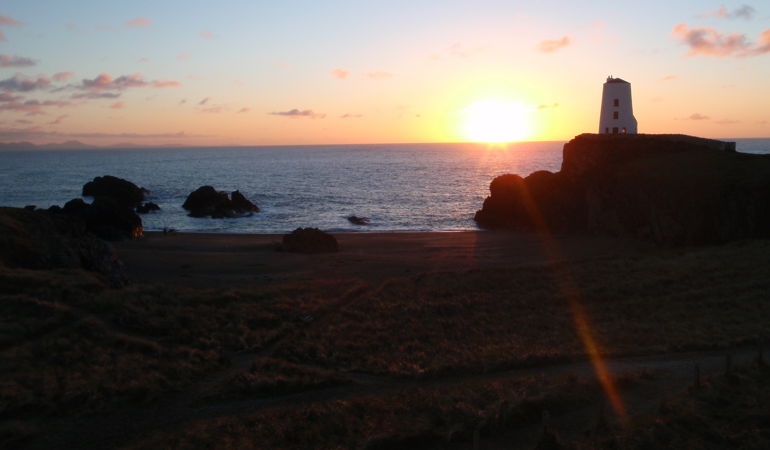 Newborough beach during a sunset Newborough beach during a sunset
