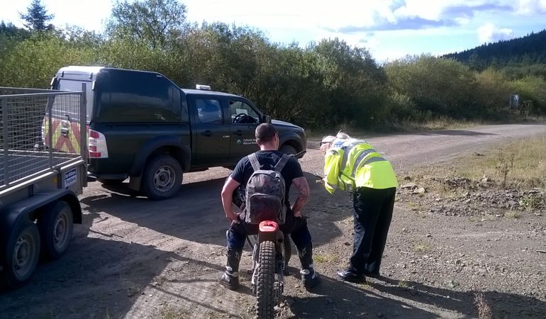 Illegal off-roaders caught by South Wales Police Illegal off-roaders caught by South Wales Police