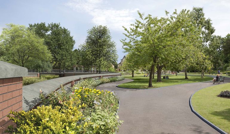 View of Waterloo Gardens in Roath View of Waterloo Gardens in Roath