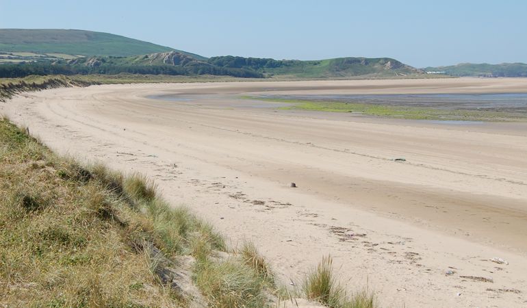 View of the beach at Oxwich View of the beach at Oxwich