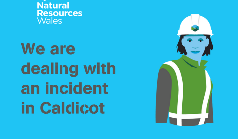 We are dealing with an incident in Caldicot We are dealing with an incident in Caldicot