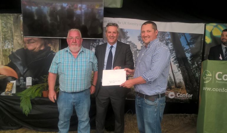 NRW being presented with a Gold award NRW being presented with a Gold award