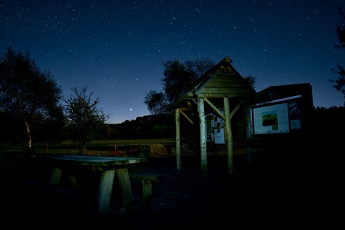 Coed y Bont at night - credit Dafydd Wyn Morgan