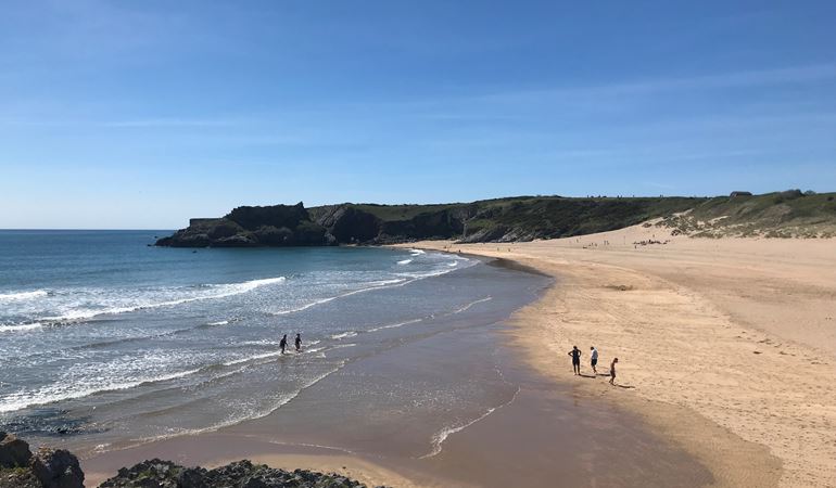 View of beach at Broad Haven South
