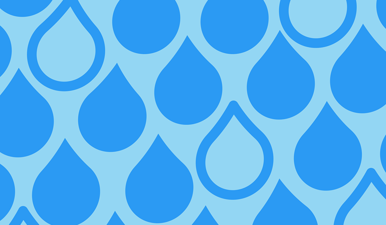 graphic of water drops in 