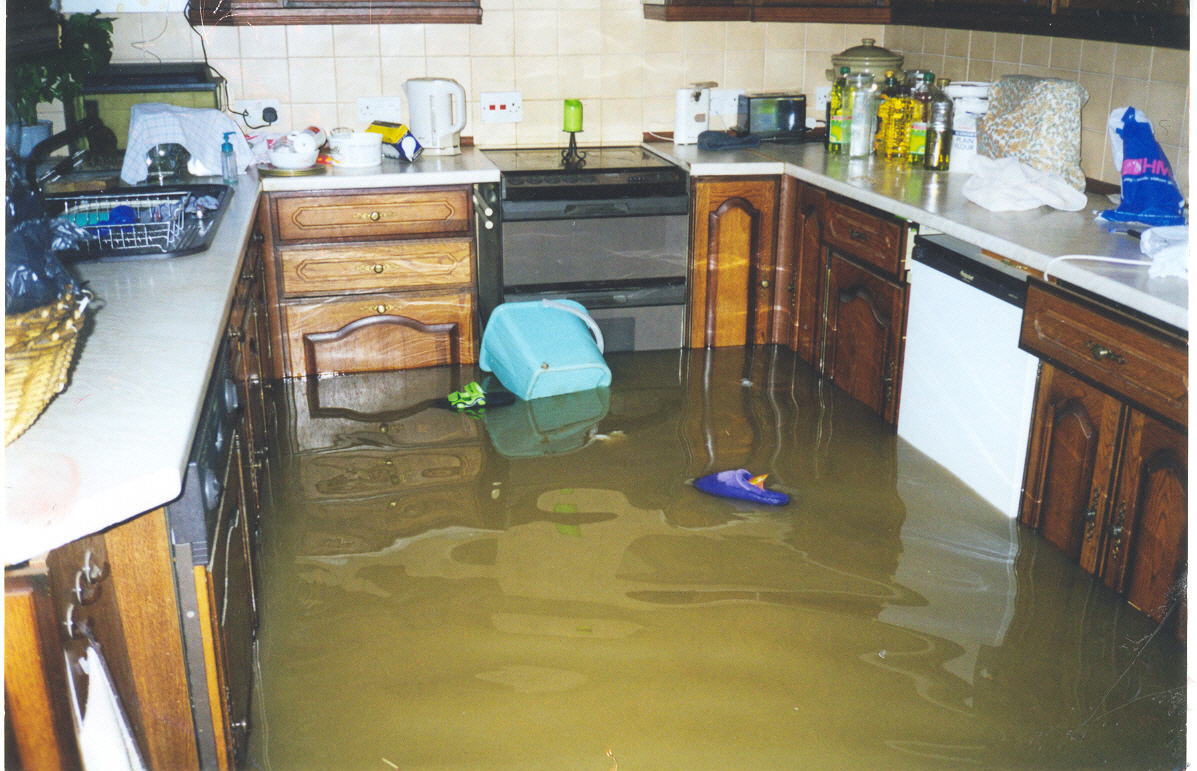 Picture of kitchen flooded during December storms