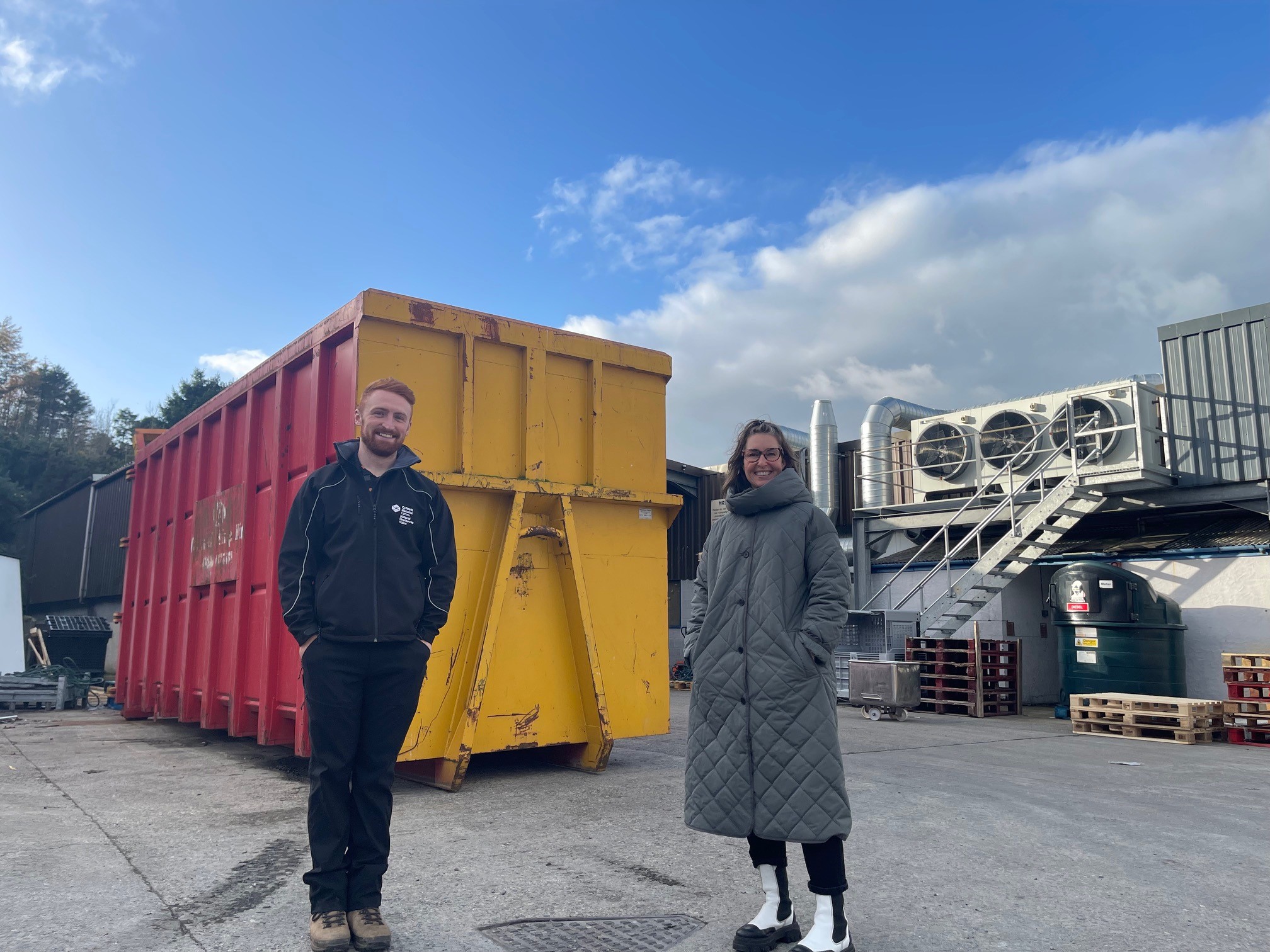 NRW Hazardous Waste officer on a visit to Roberts of Port Dinorwic