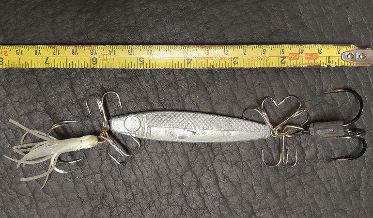 Foul hooking lure found in seized tackle box