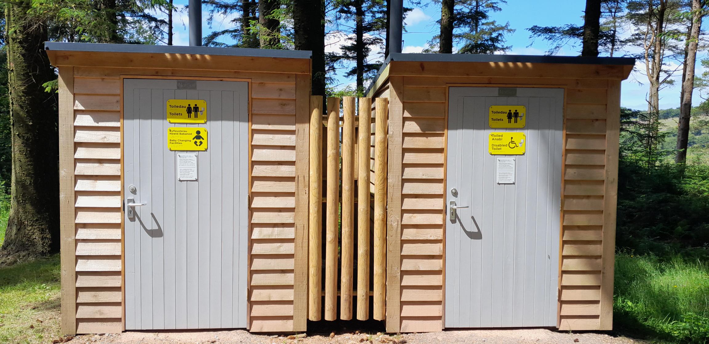 Cwm Carn Forest drive eco-friendly toilets 