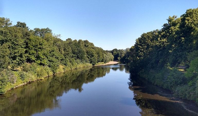 Stretch of the River Taff at Cardiff