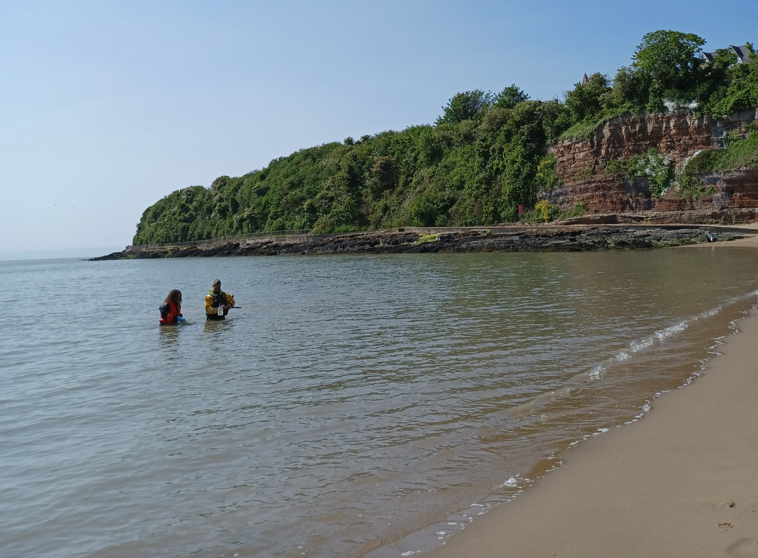 Water samplers in the sea at Jackson's Bay