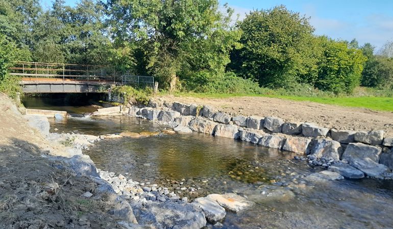New fish passage on the Afon Dulais New fish passage on the Afon Dulais