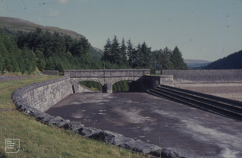 Dry spillway during 1976 drought