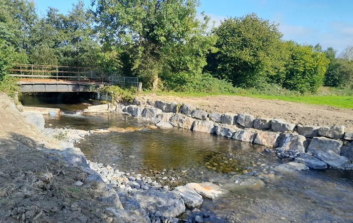 New fish passage on the Afon Dulais New fish passage on the Afon Dulais