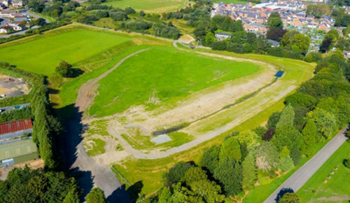 Figure 8: Park Lane attenuation pond, Aberdare, post construction