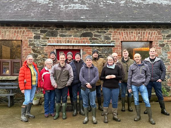 Farming Connect Agrisgôp Group – credit Lilwen Joynson, Agrisgôp leader Farming Connect Agrisgôp Group – credit Lilwen Joynson, Agrisgôp leader