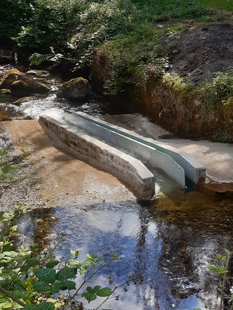 Jerusalem weir after completion of work (left bank). Jerusalem weir after completion of work (left bank).