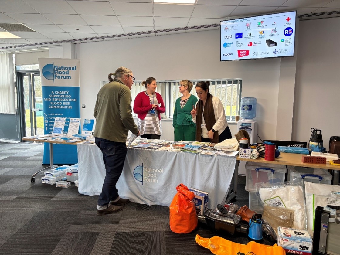 Photo from the flood volunteer engagement event at Merthyr Tydfil, 6 March 2025
