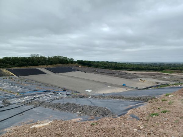 Cell construction work at Withyhedge Landfill Cell construction work at Withyhedge Landfill